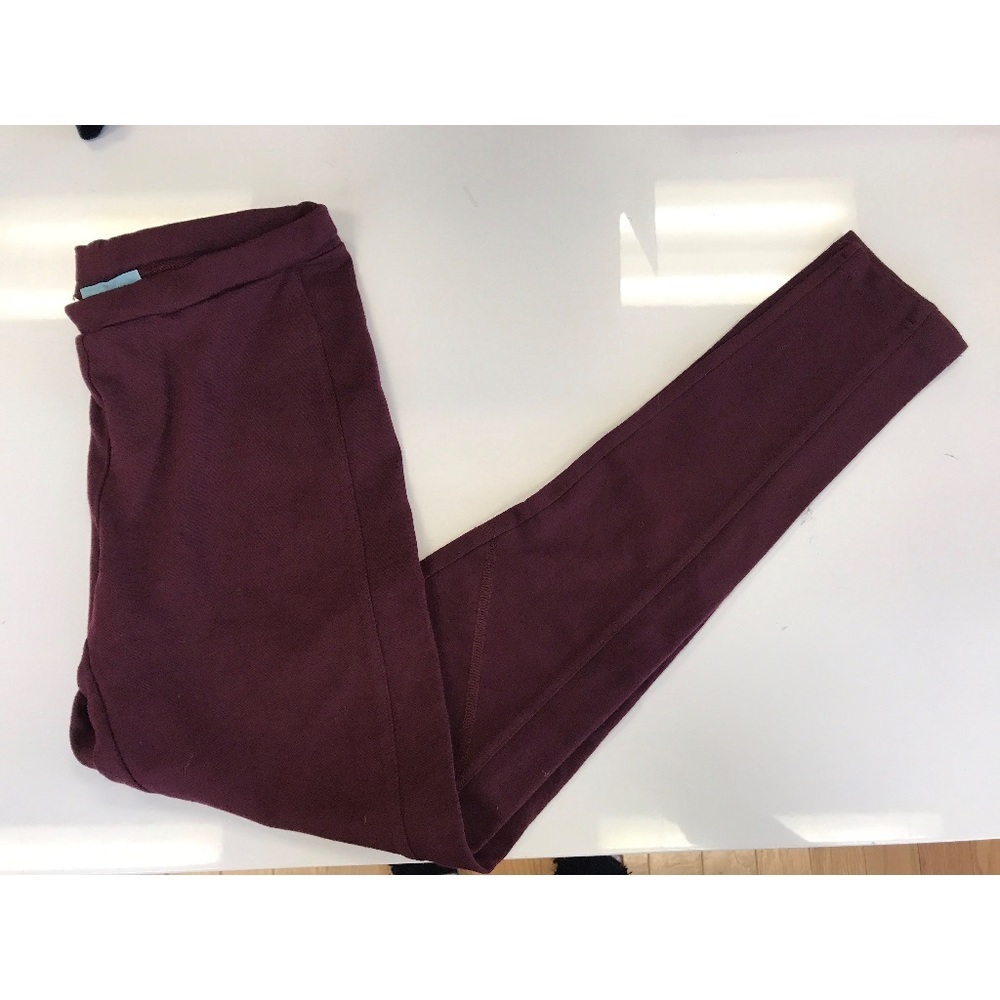 C&C CALIFORNIA MAROON LEGGINGS SIZE SMALL